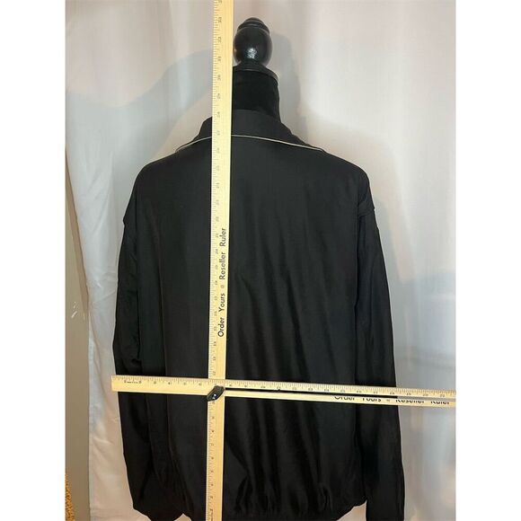 Ralph Lauren Men's Black Bomber Jacket 2XL Plaid Lining Casual Zip - Picture 7 of 11